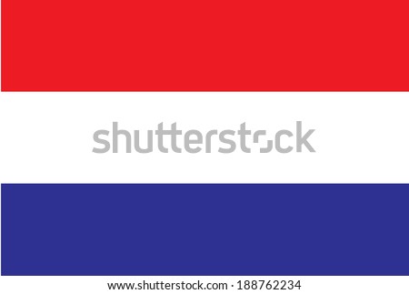 Vector of Netherlands Flag Royalty-Free Stock Photo #188762234