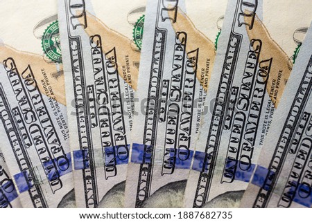In this photo illustration banknotes of the American dollars, The United States one-hundred-dollar bills ($100) are seen displayed.

