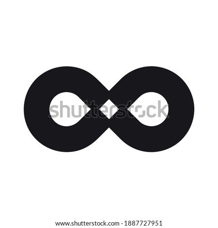 Infinity icon for graphic design projects