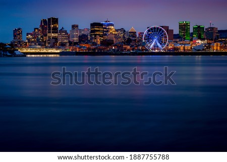 the city of Montreal as seen from the St. Lawrence River