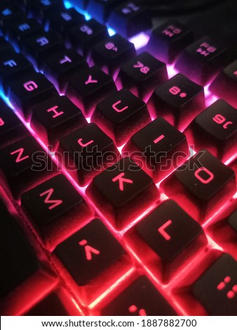 gaming keyboard with RGB can make new experience for gaming.