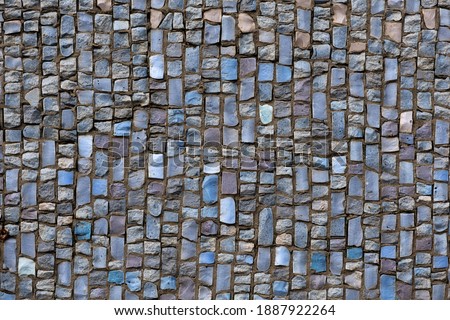 mosaic texture random colors of wall
