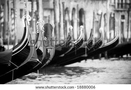 Classical Venice black and white photo