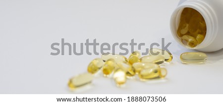 Fish oil pills. High quality photo