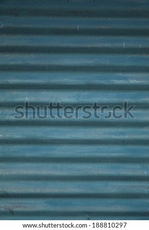 Corrugated corrugated blue in color.