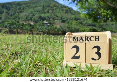 March 23, Country background for your business, empty cover background.