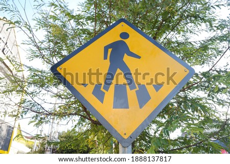 Pedestrian traffic signs in Indonesia
