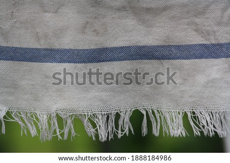white and blue fabric texture image