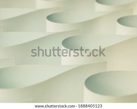 Abstract waves made from paper background 