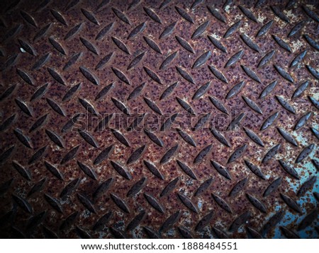 Metallic background with oval rusty effect