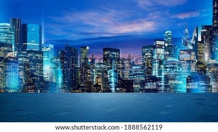 background of building in the city Royalty-Free Stock Photo #1888562119