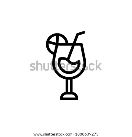 drink juice vector line icon