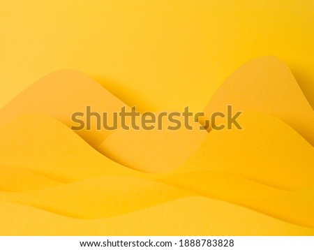 Warm tone yellow color background abstract