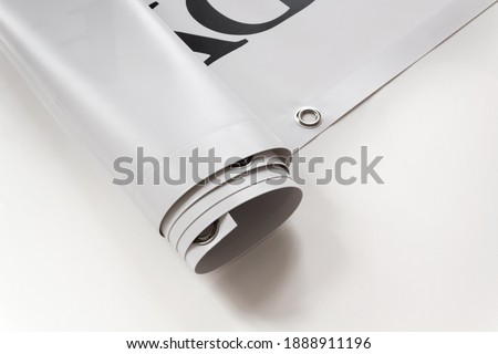 Large format print with hem Royalty-Free Stock Photo #1888911196