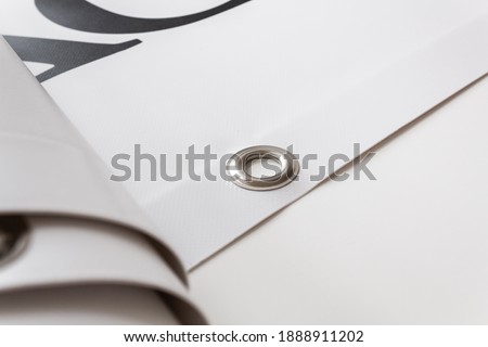 Large format print with hem Royalty-Free Stock Photo #1888911202