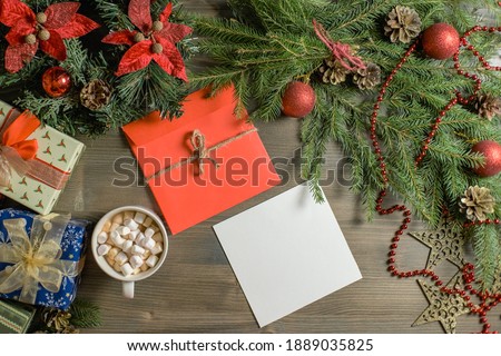 A blank for writing the letter or congratulations. High quality photo
