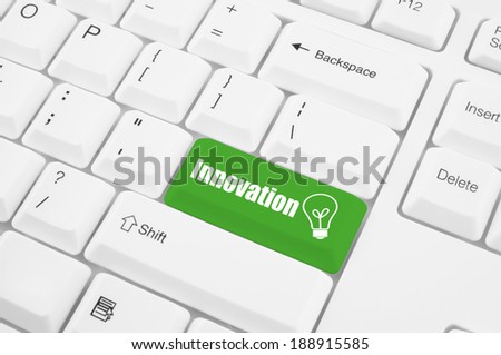 Innovation key on the computer keyboard
