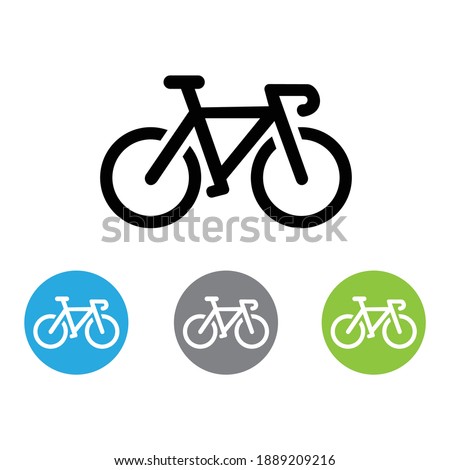 
Road bike line art icon for app and websites