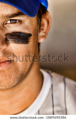 Photo of Baseball Player Wearing Eyeblack