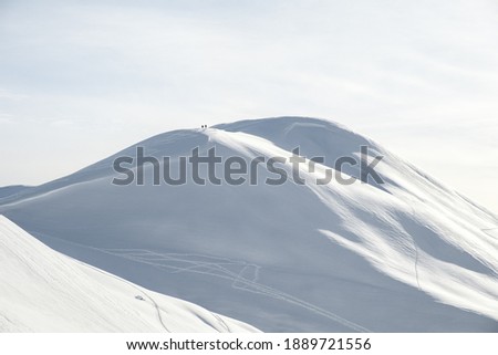 scenic view of snowcapped mountain in micigliano, italy