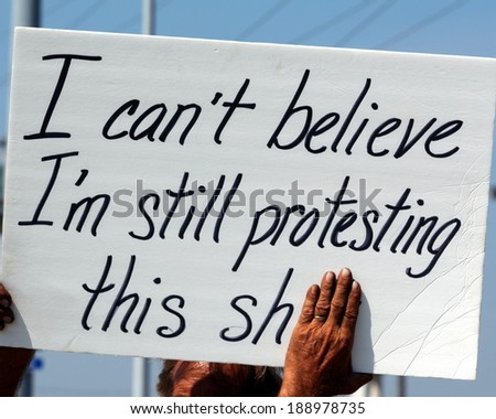 protest sign