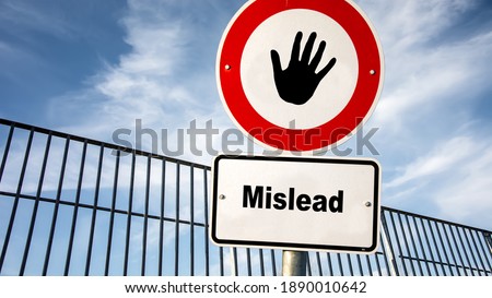 Street Sign the Direction Way to Consultation versus Mislead Royalty-Free Stock Photo #1890010642