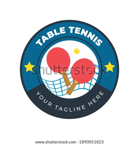 table tennis logo collection design