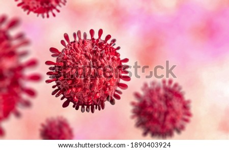 Concept of fight against COVID 19 virus. Coronavirus outbreak and coronaviruses influenza background. Royalty-Free Stock Photo #1890403924