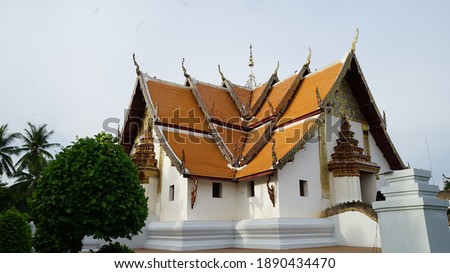 Temple culture art picture in Thailand.
