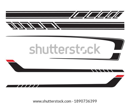 Side body vector  stripes decal