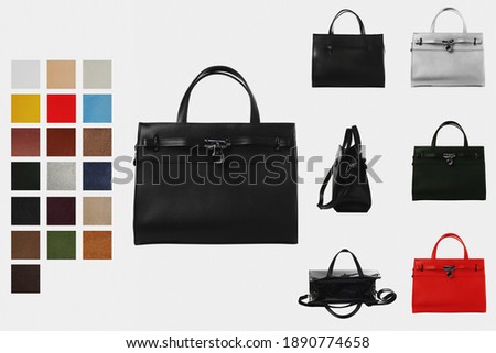 Elegant feminine handbag in the design of the women's catalog Royalty-Free Stock Photo #1890774658