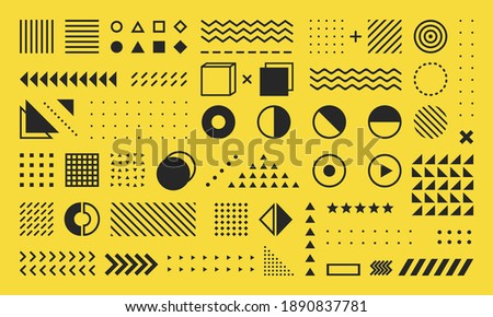 Abstract geometric graphic element vector Royalty-Free Stock Photo #1890837781