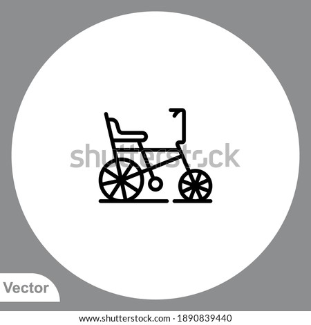 Bicycle icon sign vector,Symbol, logo illustration for web and mobile