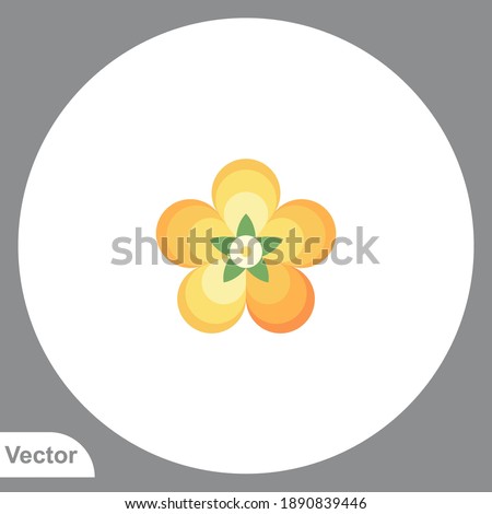 Flower icon sign vector,Symbol, logo illustration for web and mobile