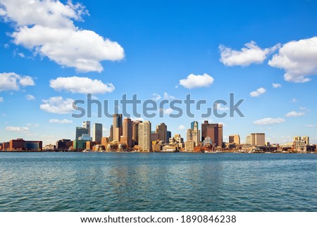Boston downtown skyline, Massachusetts, US