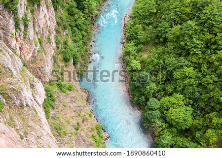 Canyon of the Tara river. The Durmitor National park. It is located in northwestern Montenegro in the Zabljak municipality. Europe