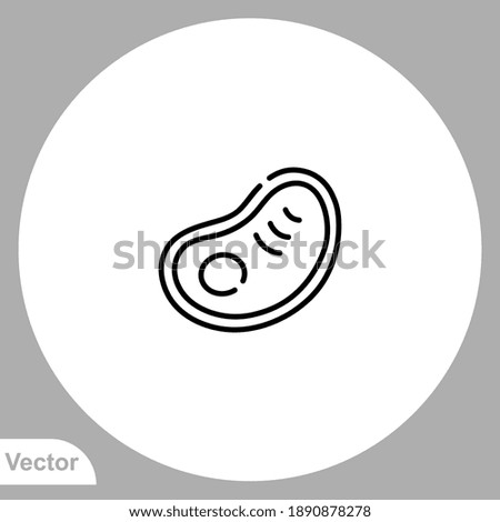 Steak icon sign vector,Symbol, logo illustration for web and mobile