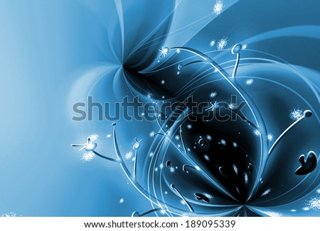 flower vines abstract background