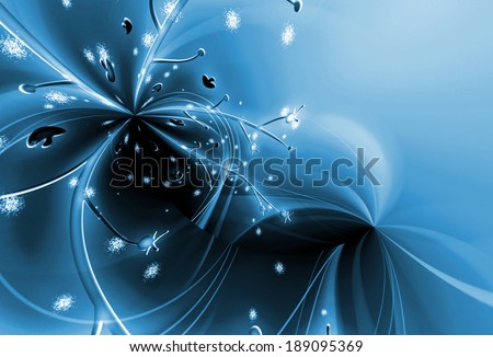 flower vines abstract background