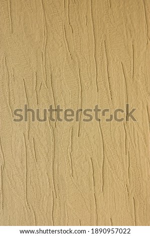 Printed shrink texture of brown fabric for curtain, drapery or upholstery, abstract background.