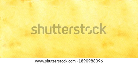 Yellow watercolour background, Watercolour painting soft textured on wet white paper background, Abstract yellow watercolor illustration banner, wallpaper Royalty-Free Stock Photo #1890988096