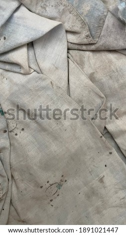 Picture of old discarded pillowcase  Used for black background