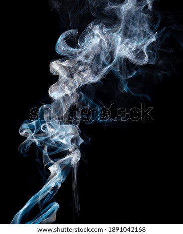 Smoke isolated on black background. Abstraction