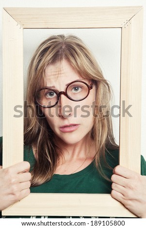 Portrait of a teacher in glasses