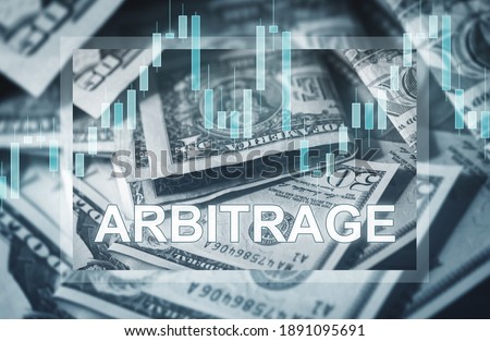 Conceptual image of making money with risk in arbitrage trading Royalty-Free Stock Photo #1891095691