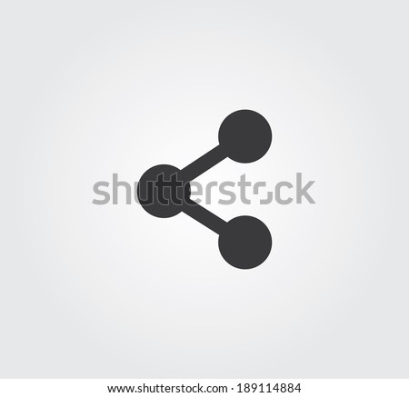 Simple web icon in vector: share Royalty-Free Stock Photo #189114884