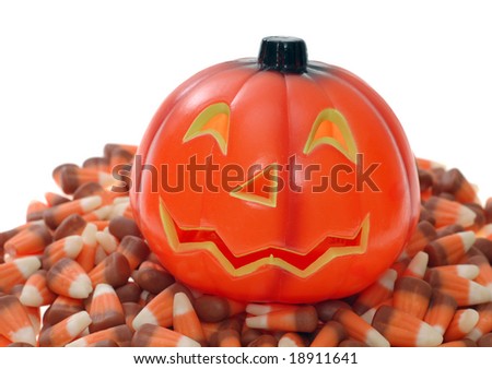 lantern pumpkin on tooth candy