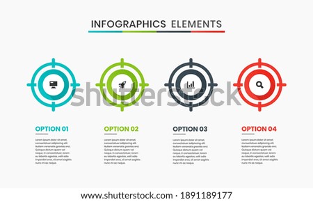 Vector Graphic of Infographic Element Design Templates with Icon and 3 Options or Steps. Can be used for Process Diagram, Presentations, Workflow Layout, Banner, Flow Chart, Infographic.