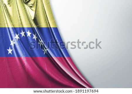 Background of the venezuela flag photo to the left of the photo