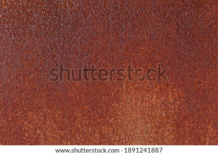 Brown rusty iron fence plate texture and seamless background